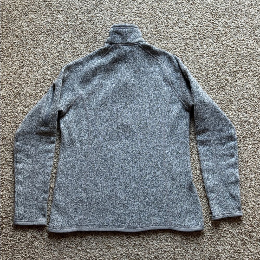 Patagonia Women’s Better Sweater 1/4 Zip Fleece Jacket Heather Gray Sz M - Picture 9 of 12